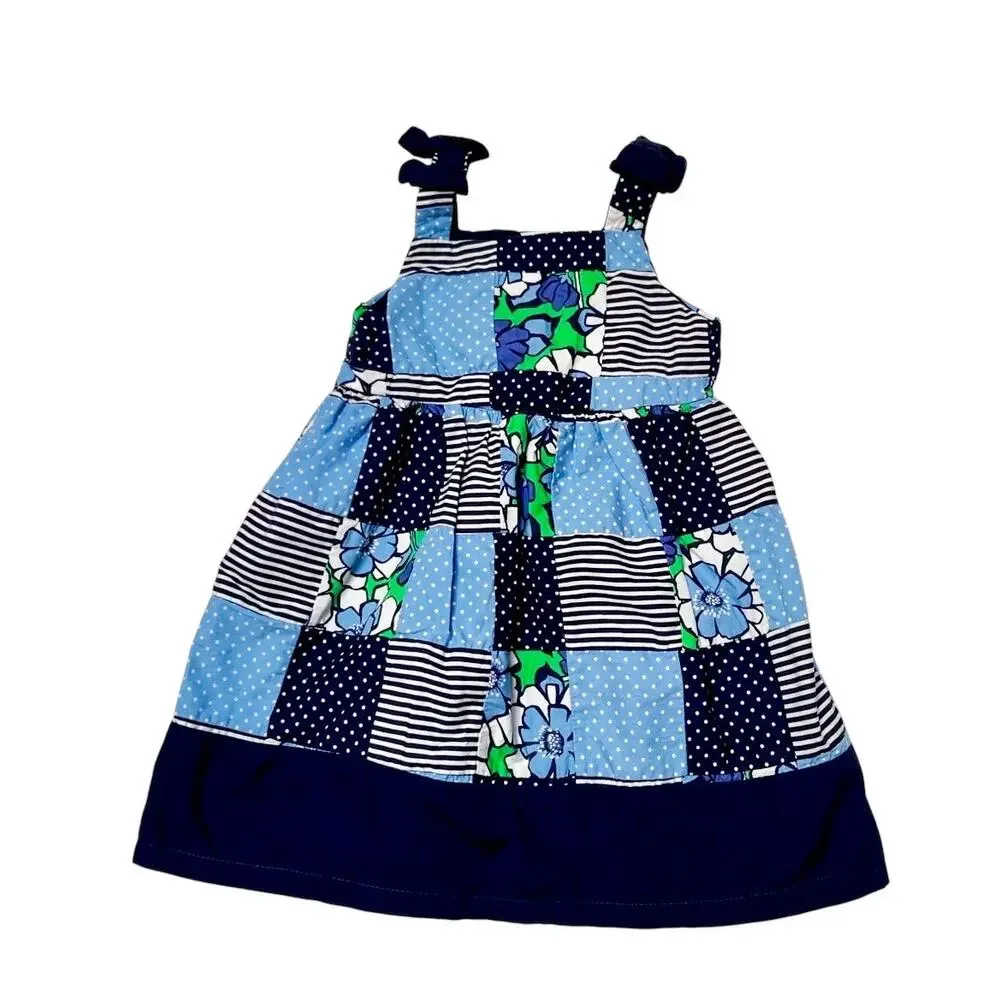 Gymboree Spring Prep Patchwork Dress Size 12-18 months